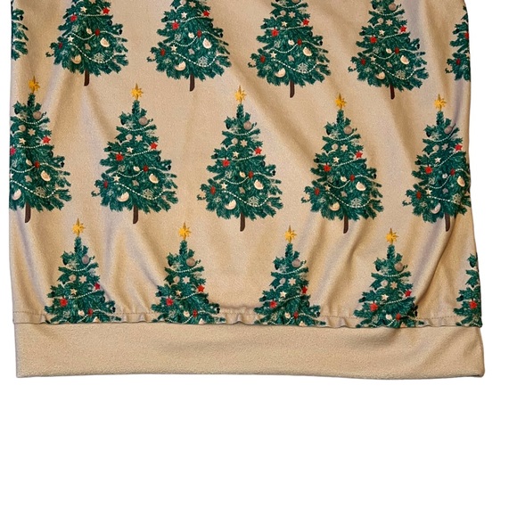 Christmas Tree Boyfriend Sweatshirt M - Picture 3 of 5